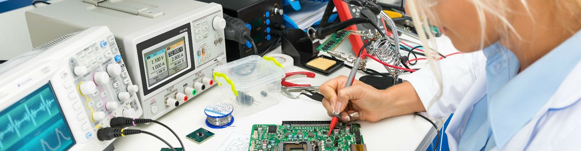 Лаборатория неразрушающего контроля - работа с электронными компонентами